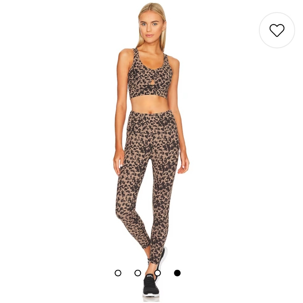 Varley Copper Blurred Animal Workout Set, NWT
